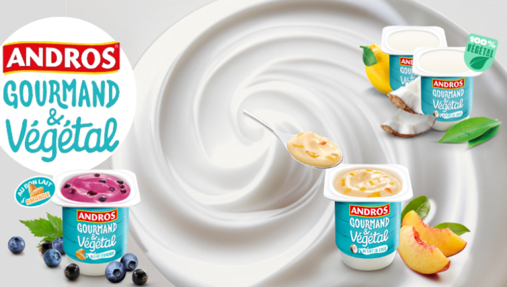 Testez gratuitement les yaourts Gourmand & Végétal de Andros