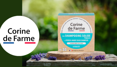 Testez gratuitement le shampooing solide cheveux gras Corine de Farme