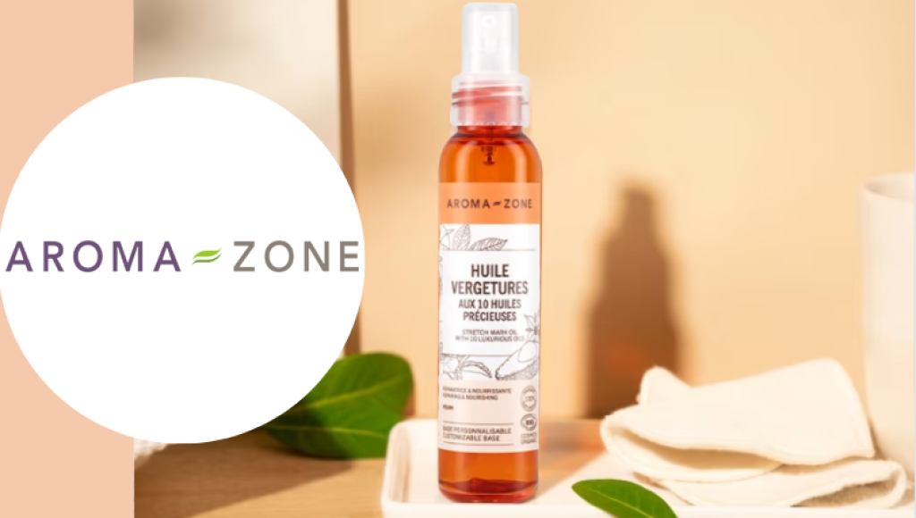Testez gratuitement l\'huile vergetures aux 10 huiles précieuses Aroma-Zone