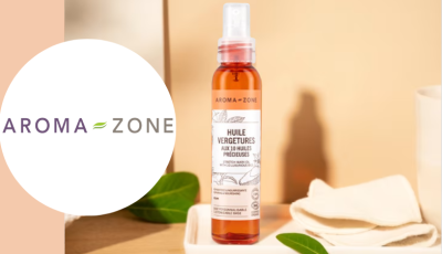 Testez gratuitement l\'huile vergetures aux 10 huiles précieuses Aroma-Zone