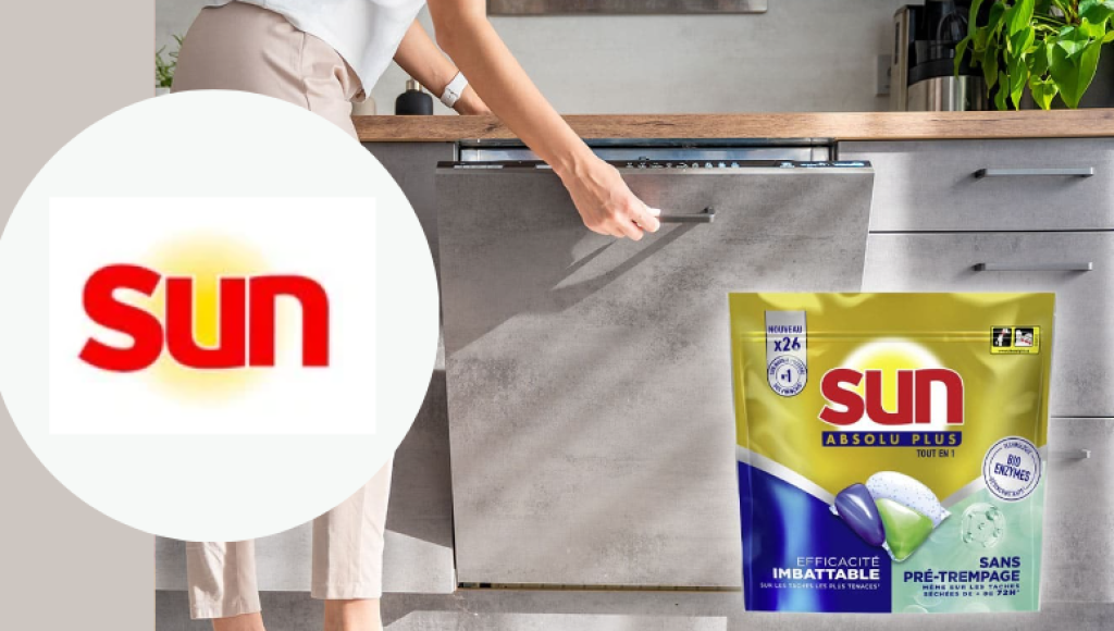 Testez gratuitement les nouvelles capsules lave-vaisselle de SUN Absolu Plus