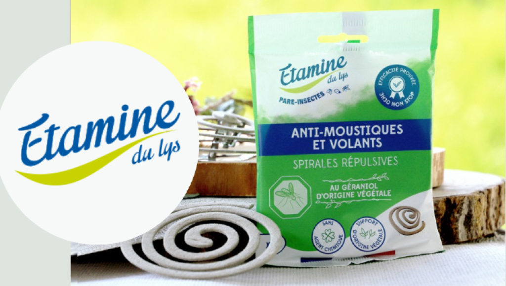 Testez gratuitement les spirales anti-moustiques et volants Etamine du Lys