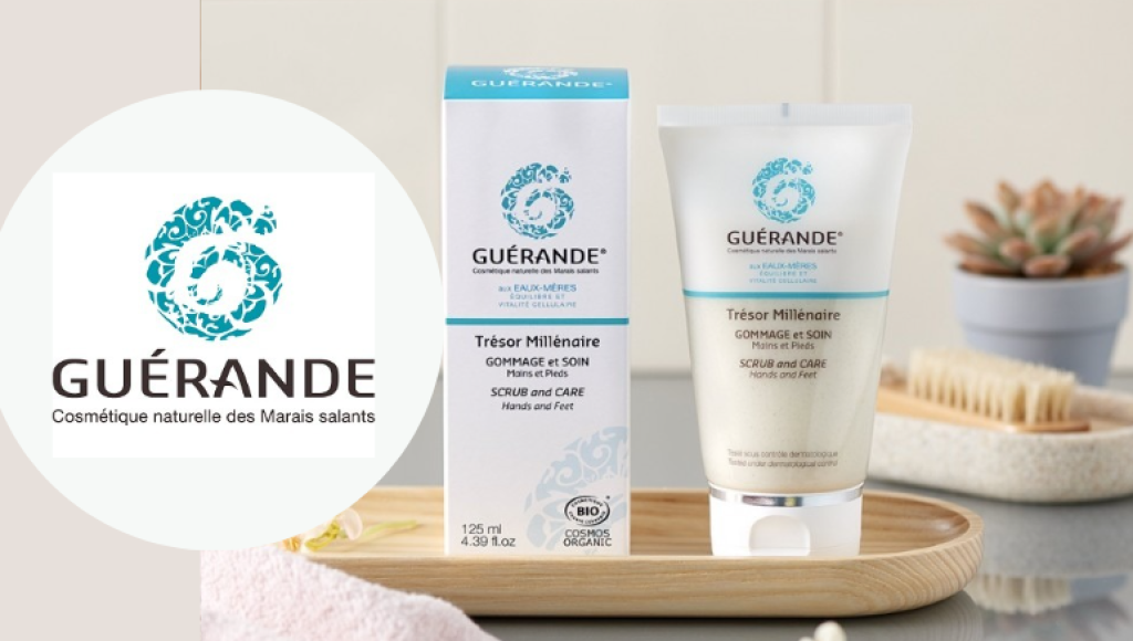 Testez gratuitement le gommage mains et pieds bio de Guérande Cosmétique