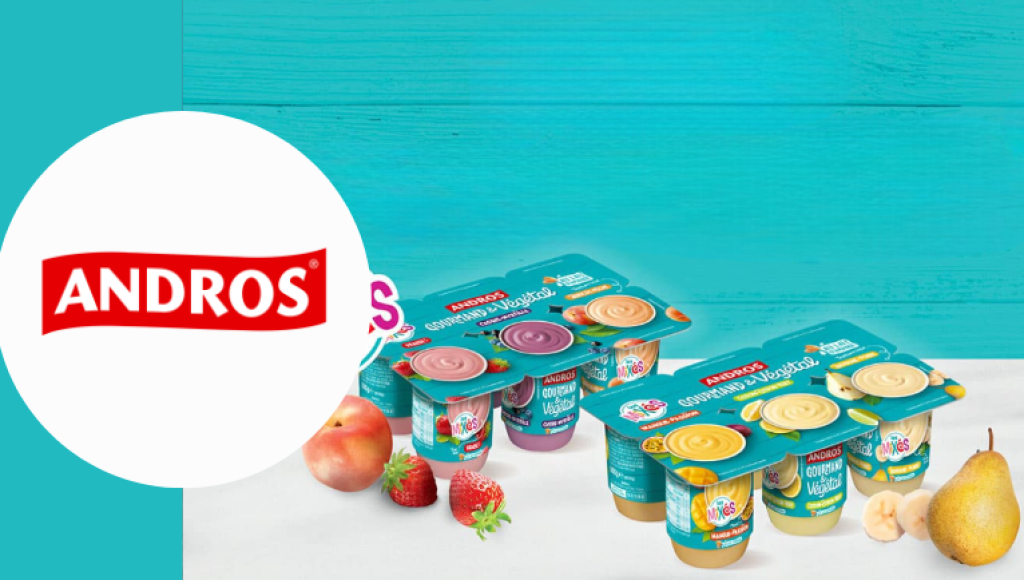 Testez gratuitement les brassés mixés gourmand & végétal d\'Andros