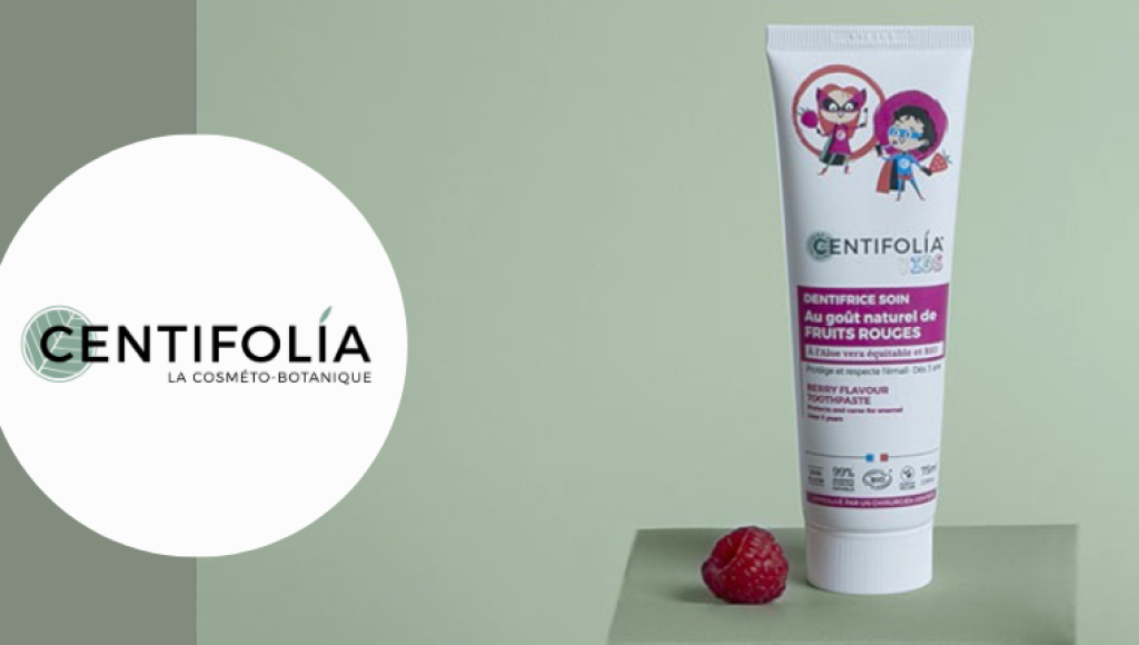 Testez gratuitement le dentifrice spécial enfants fruits rouges de Centifolia