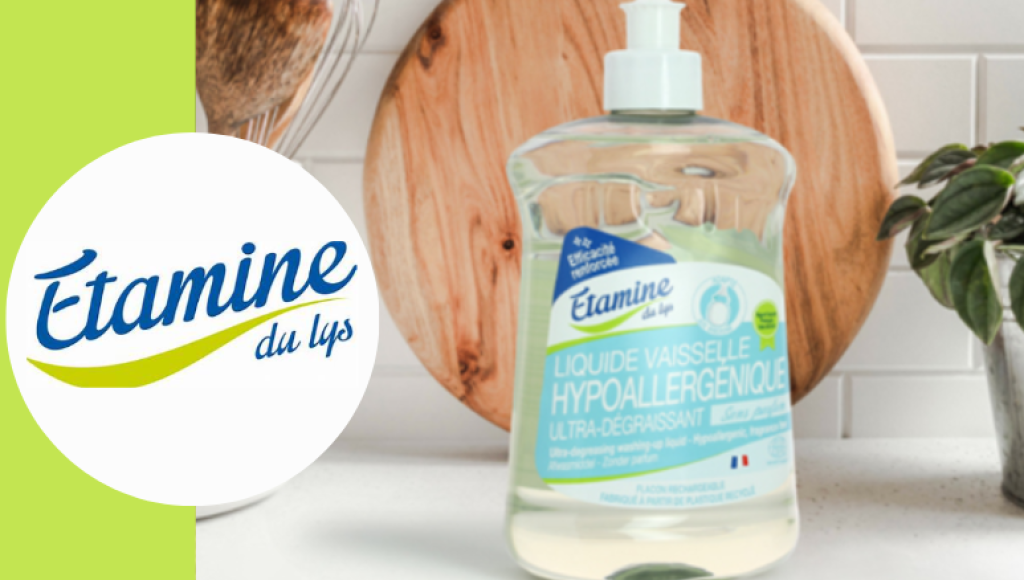 Testez gratuitement le liquide vaisselle hypoallergénique d\'Etamine du Lys