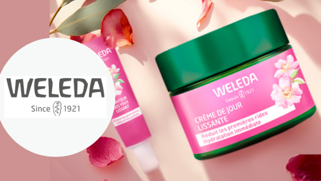 Testez gratuitement la gamme rose musquée & thé blanc de Weleda