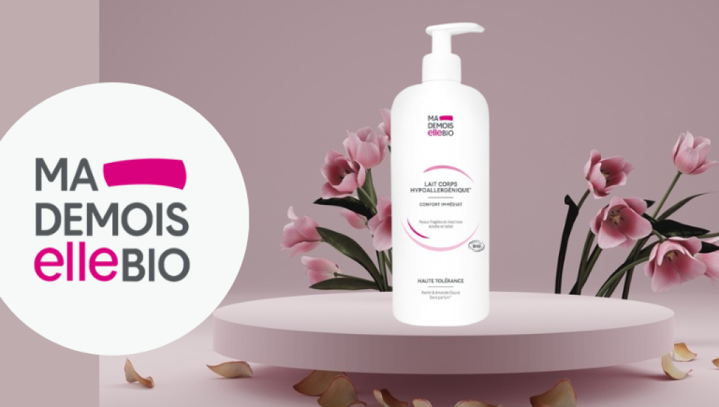 Testez gratuitement le lait corps hypoallergénique confort immédiat de Mademoiselle bio