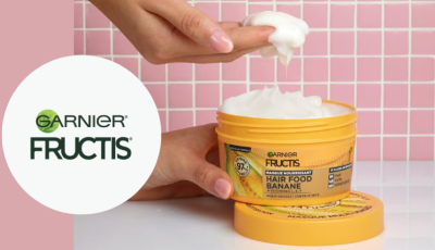 Testez gratuitement le masque nourrissant à la banane de Garnier Fructis