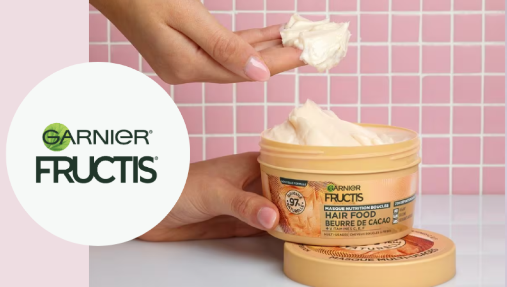 Testez gratuitement le masque nutrition boucles au beurre de cacao de Garnier Fructis