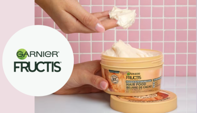 Testez gratuitement le masque nutrition boucles au beurre de cacao de Garnier Fructis