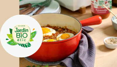 Testez gratuitement les ratatouilles à la provençale bio et gourmandes de Jardin BiO étic