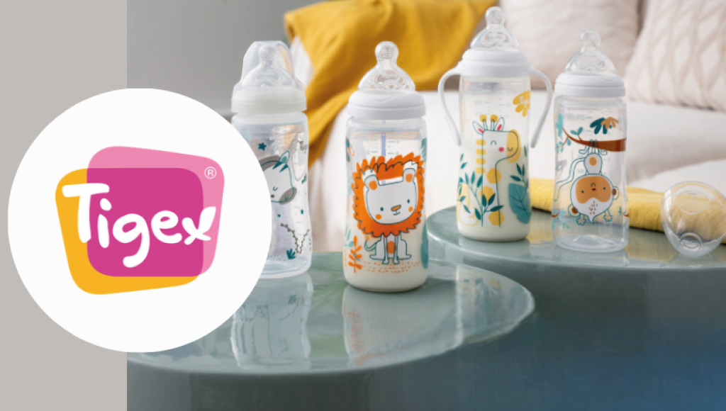 Testez gratuitement le biberon tétine plate de Tigex