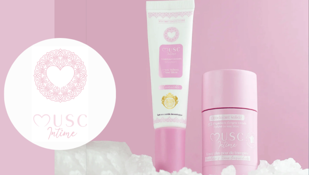 Testez gratuitement le déodorant et gel parfumant au musc blanc de Musc Intime