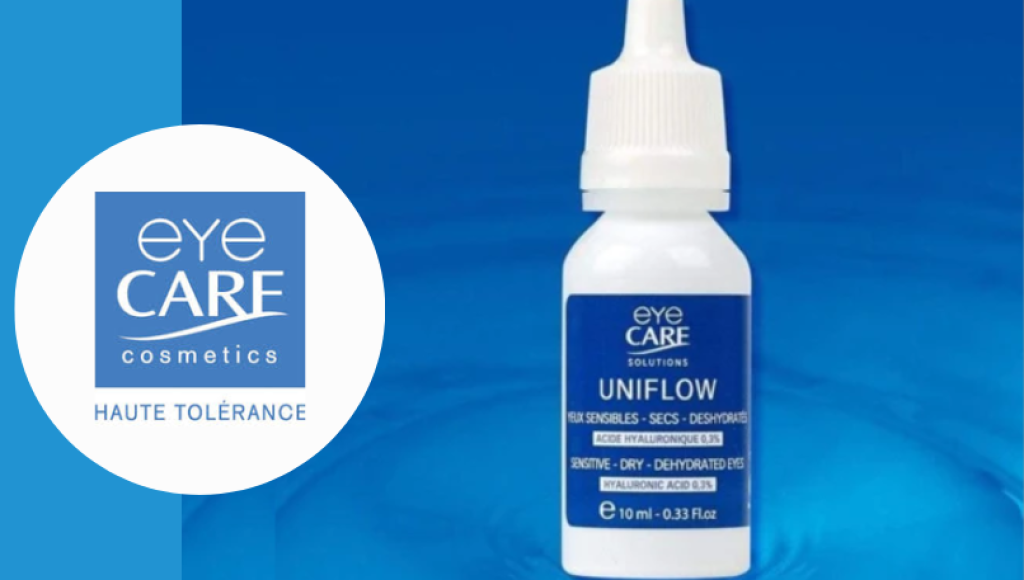 Testez gratuitement les gouttes occulaires uniflow d\'Eye Care cosmetics