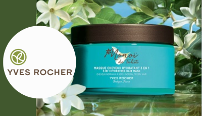 Testez gratuitement le masque cheveux hydratant 3 en 1 Monoï d\'Yves Rocher