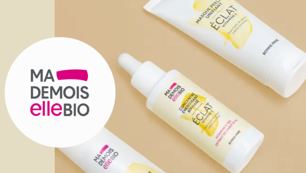 Testez gratuitement le masque peel unifiant à la vitamine C de Mademoiselle bio