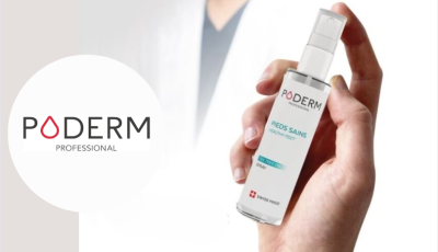 Testez gratuitement le spray pieds sains de Poderm