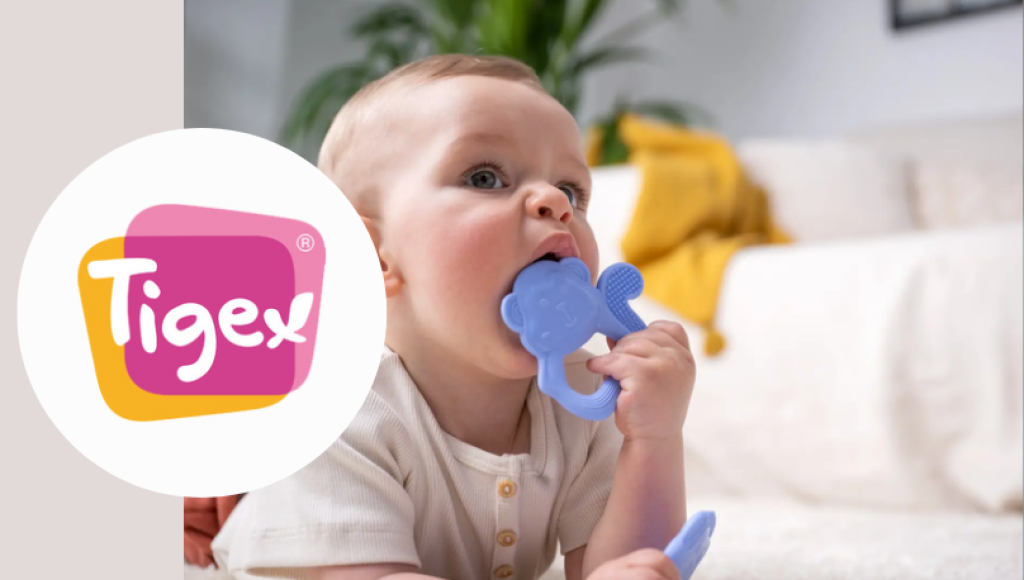 Testez gratuitement l\'anneau de dentition en silicone de Tigex