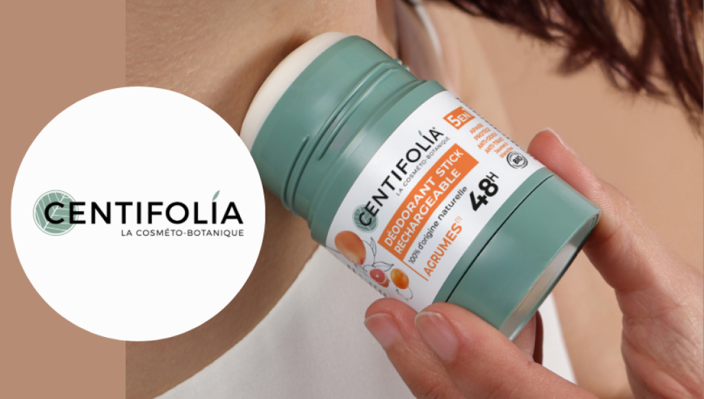 Testez gratuitement le déodorant stick rechargeable agrumes de Centifolia