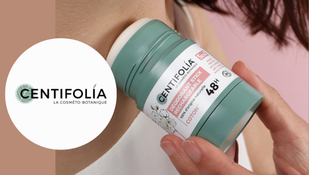 Testez gratuitement le déodorant stick rechargeable fleur de coton de Centifolia