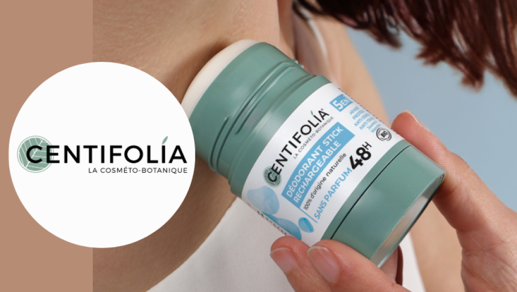 Testez gratuitement le déodorant stick rechargeable sans parfum de Centifolia