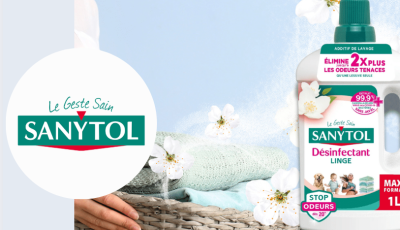 Testez gratuitement le désinfectant linge stop odeurs de Sanytol