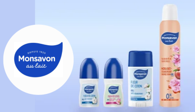 Testez gratuitement la gamme déodorant et anti-transpirant parfumée de Monsavon