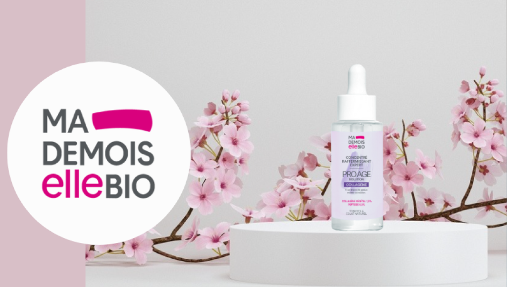Testez gratuitement le sérum au collagène concentré raffermissant expert de Mademoiselle Bio