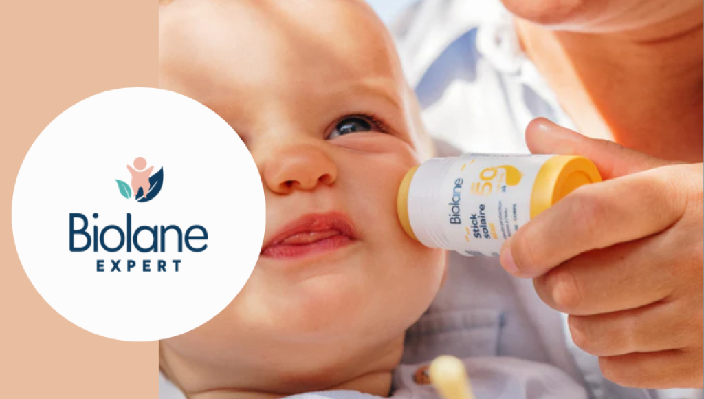 Testez gratuitement le stick solaire bébé de Biolane Expert