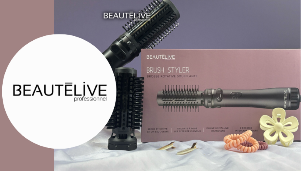 Testez gratuitement la brosse rotative soufflante de Beautélive