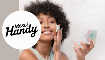 Testez gratuitement le papiers matifiants de Merci Handy