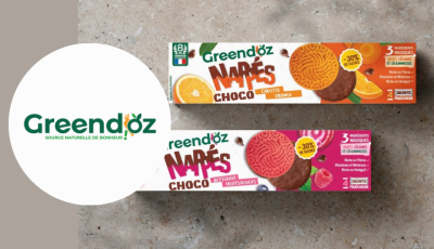 Testez gratuitement les biscuits nappés chocolat, fruits et légumes de Greend\'oz