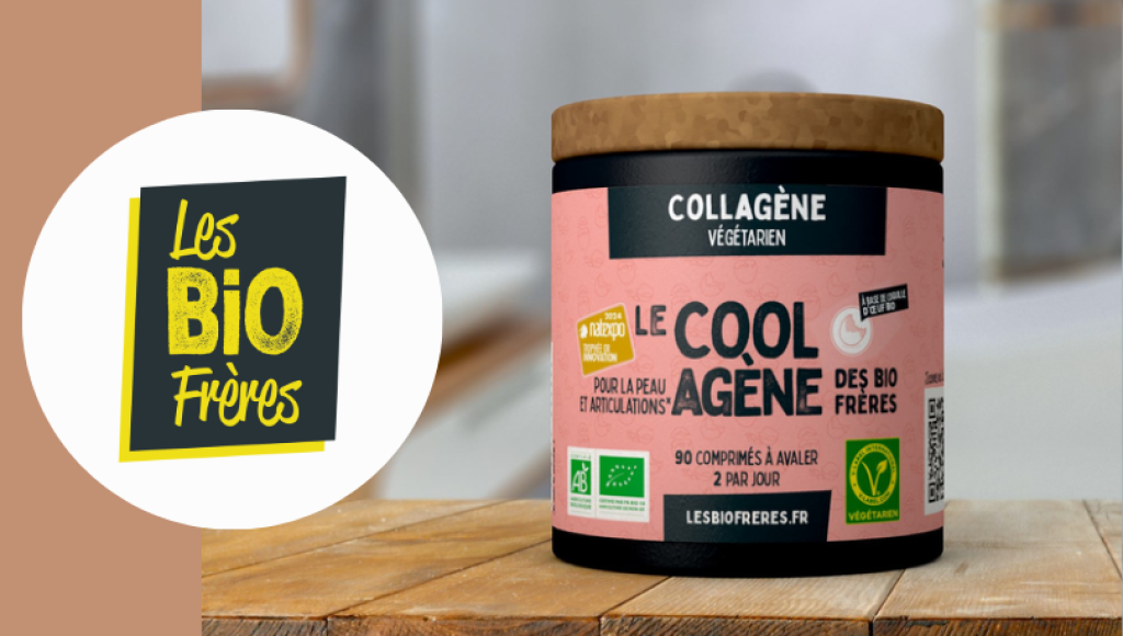Testez gratuitement le collagène végétarien le coolagène peau et articulation de Les Bio Frères
