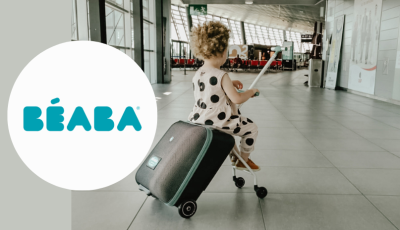 Testez gratuitement la valise avec assise de voyage luggage eazy de BÉABA