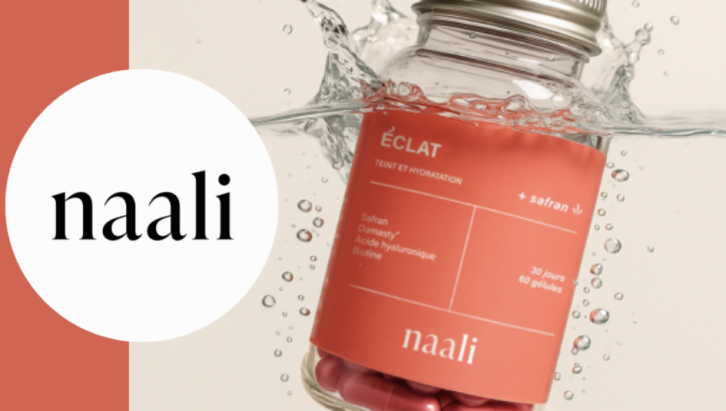 Testez gratuitement l\'éclat acide hyaluronique + safran de Naali