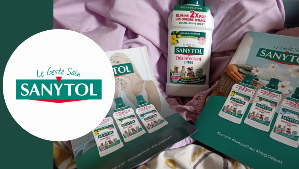 Testez gratuitement un désinfectant linge stop odeurs de Sanytol