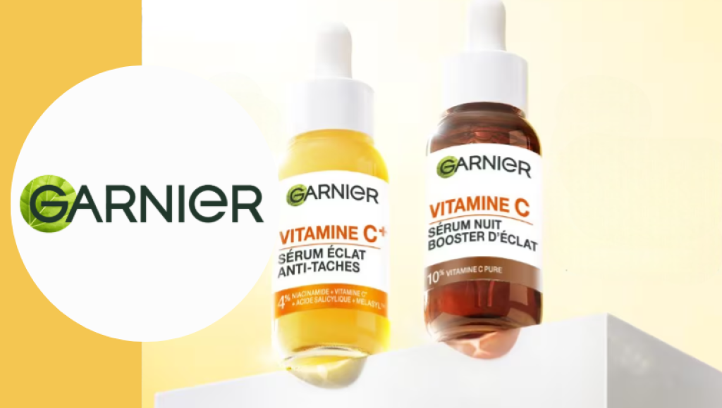 Testez gratuitement le sérum éclat anti-taches vitamine C+ de Garnier