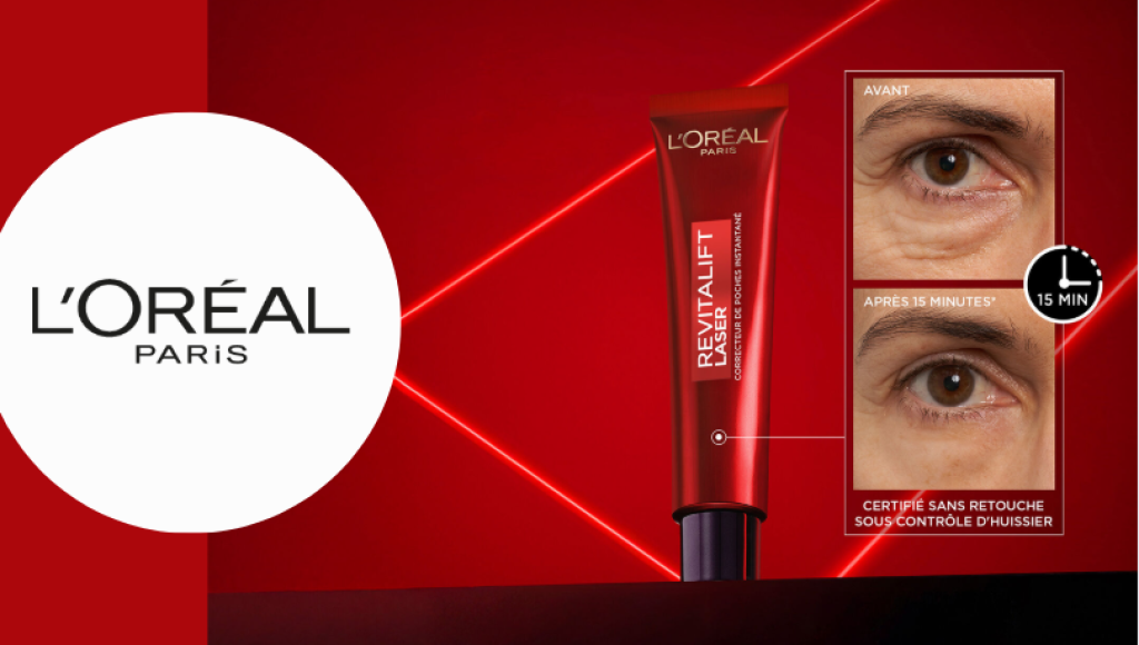 Testez gratuitement le correcteur de poches instantané revitalift laser de L’Oréal Paris