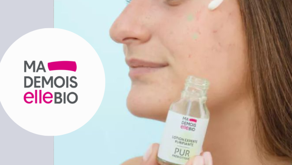 Testez gratuitement la lotion experte purifiante anti-imperfections pureté de Mademoiselle bio