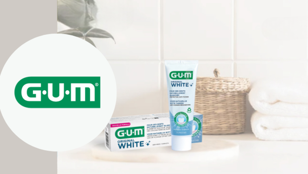 Testez gratuitement le dentifrices original white de GUM