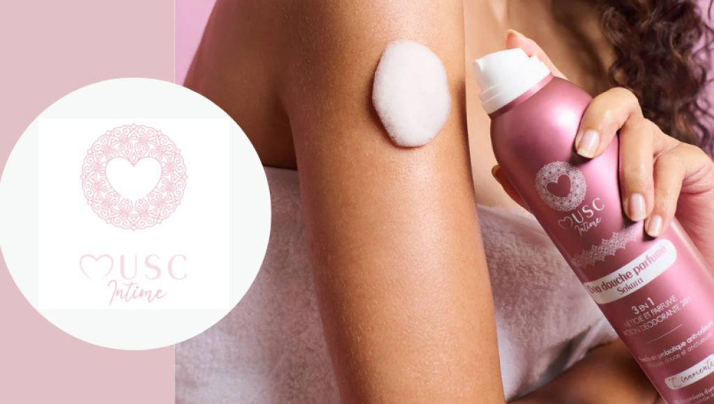 Testez gratuitement le déo douche et lait corps au musc blanc de Musc Intime