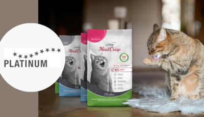 Testez gratuitement les croquettes pour chats MeatCrisp de PLATINUM