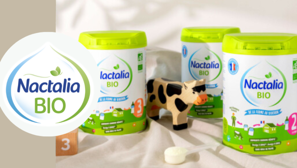 Testez gratuitement le lait bio infantile 2ème âge de Nactalia BIO