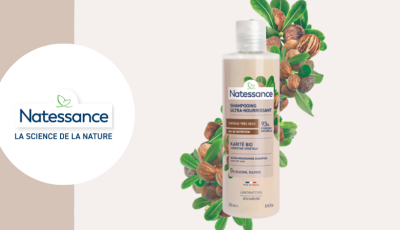 Testez gratuitement le shampooing ultra-nourrissant karité bio de NATESSANCE