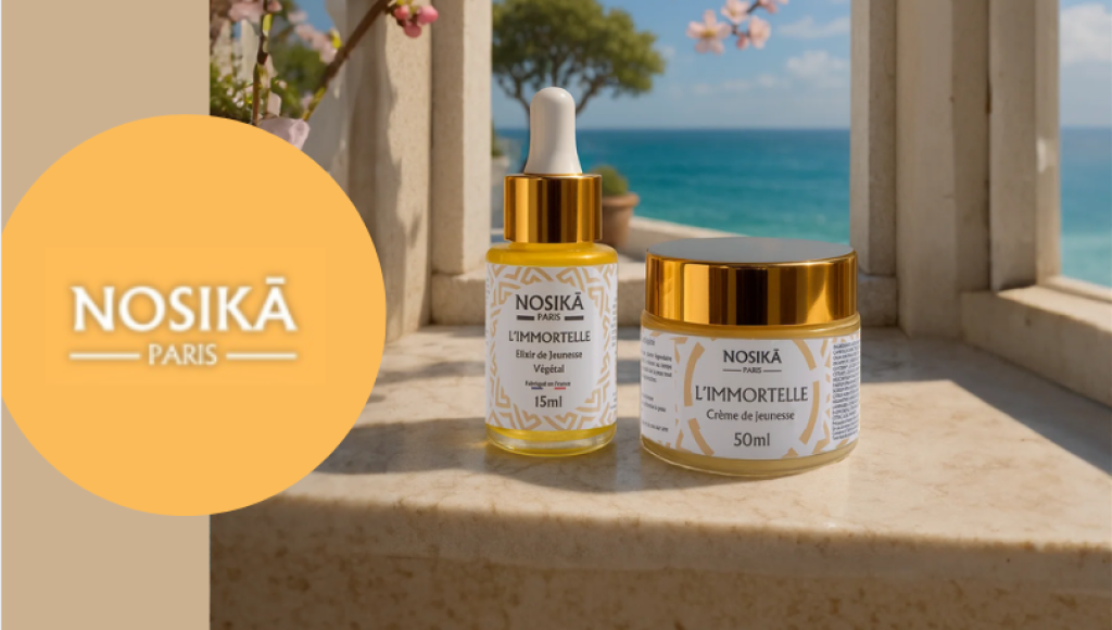 Testez gratuitement l\'elixir et crème de jeunesse l’immortelle de NOSIKĀ PARIS