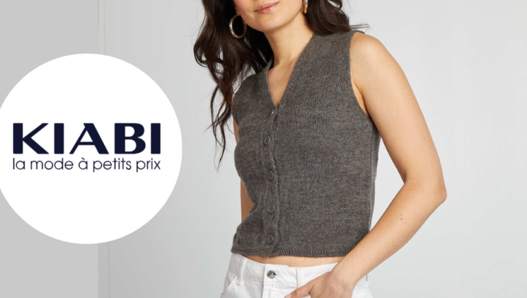 Testez gratuitement le gilet sans manche femme de Kiabi