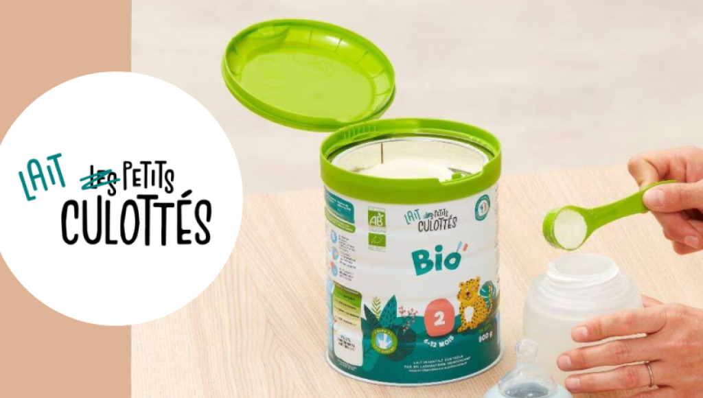 Testez gratuitement le lait de suite 2ème âge Bio de 6 à 12 mois de Les Petits Culottés
