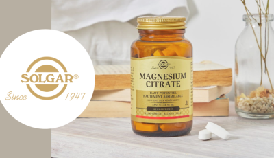 Testez gratuitement le magnésium citrate haut potentiel de Solgar