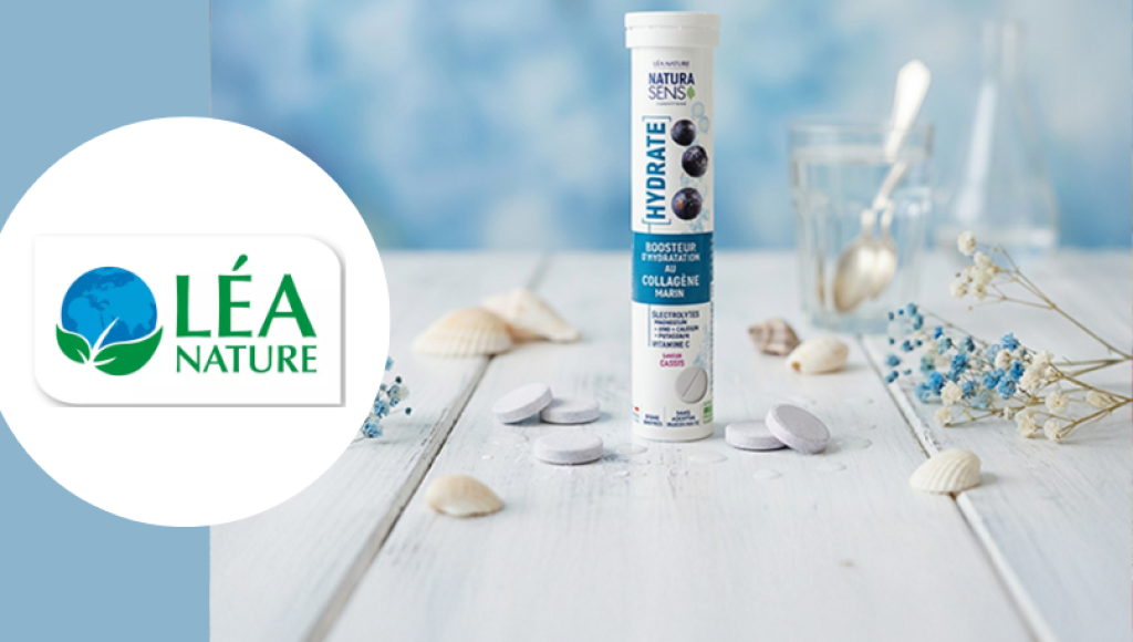 Testez gratuitement les pastilles hydrate collagène marin goût cassis de Léa nature